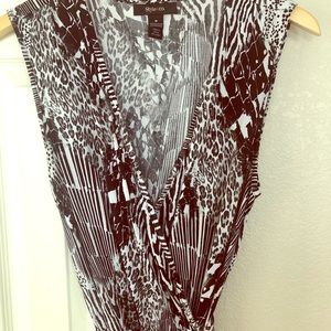 Jumpsuit Black & White Animal Print